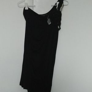 Black one shoulder dress